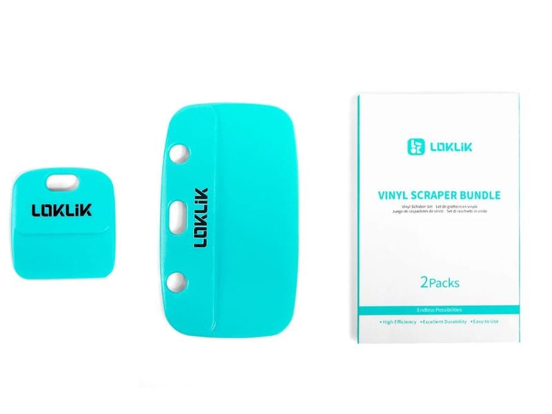 LOKLIK Vinyl Rakel Set Blau, 2 Stück
