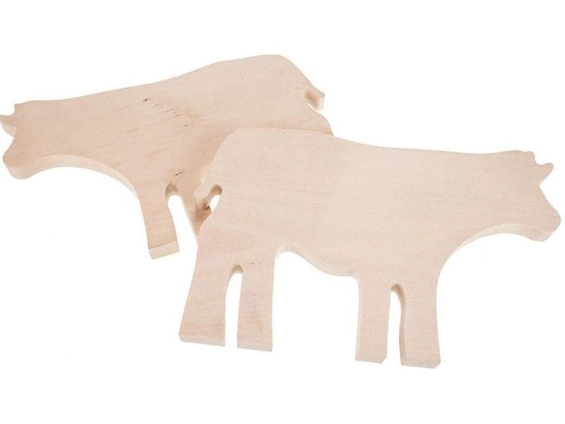 creanorm Schneidebrett Buche in Kalb Form, 35 x 22.5 x 2 cm