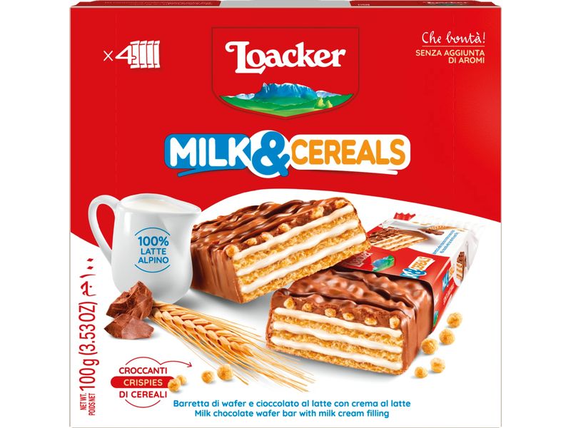 Loacker Riegel Milk&Cereals 100 g