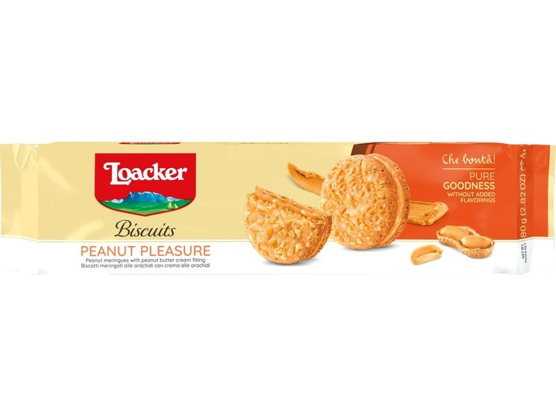 Loacker Biscuits Peanut Pleasure 80 g