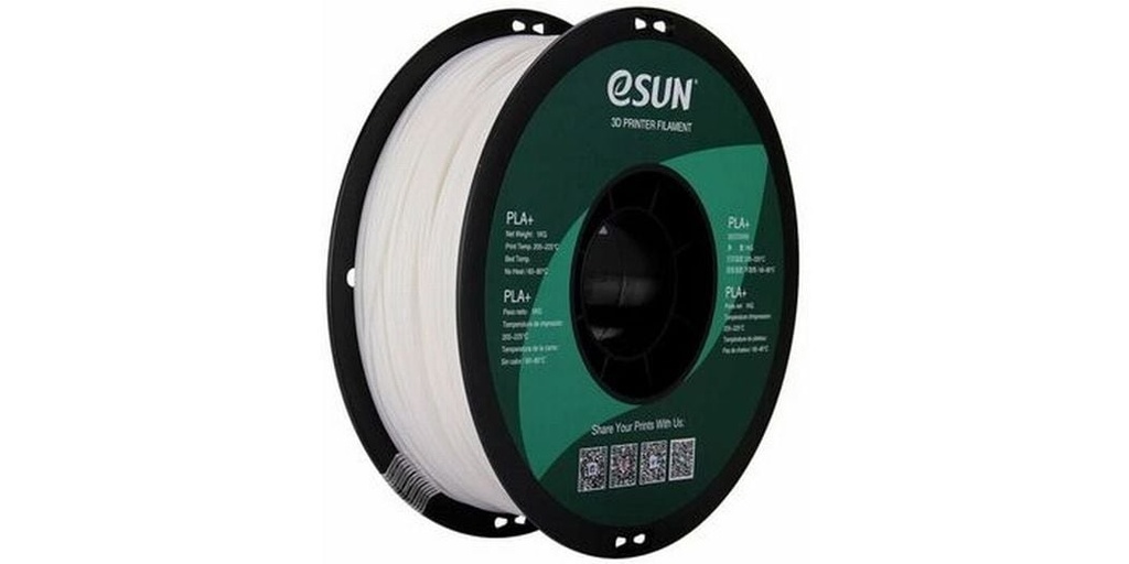 [2151565] eSun Filament PLA+285, Kaltweiss 3 mm 1 kg