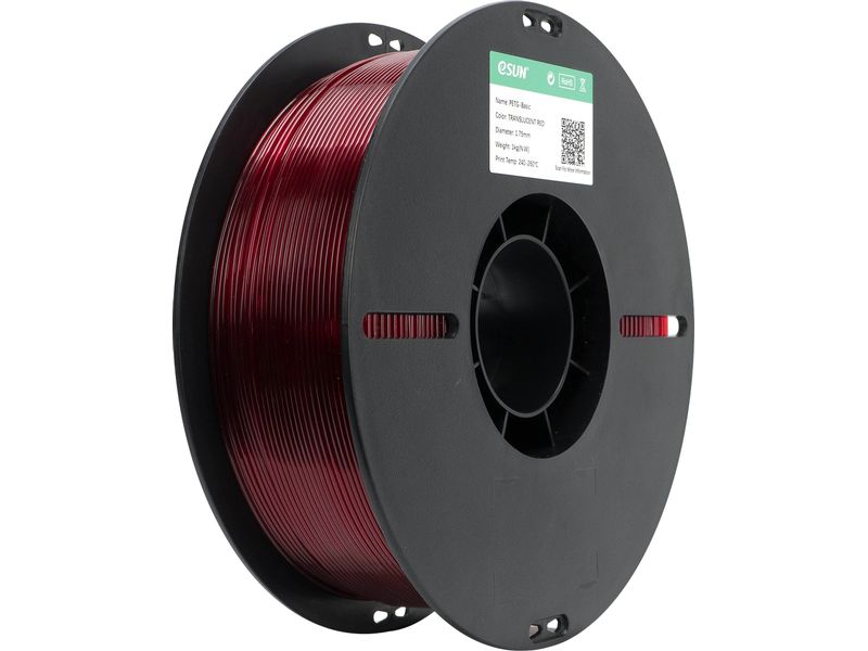 eSun Filament PETG-Basic, Transluzent 1.75 mm 1 kg
