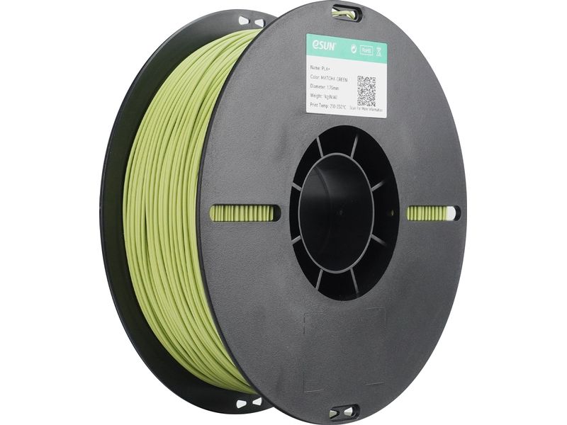 eSun Filament eSun, Filament , PLA+ HS, Matcha-Grün 1.75 mm 1 kg