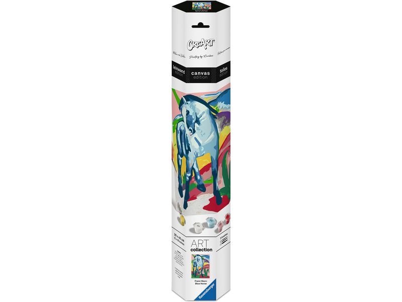 Ravensburger Malen nach Zahlen CreArt Canvas Franz Marc Blaues Pferd