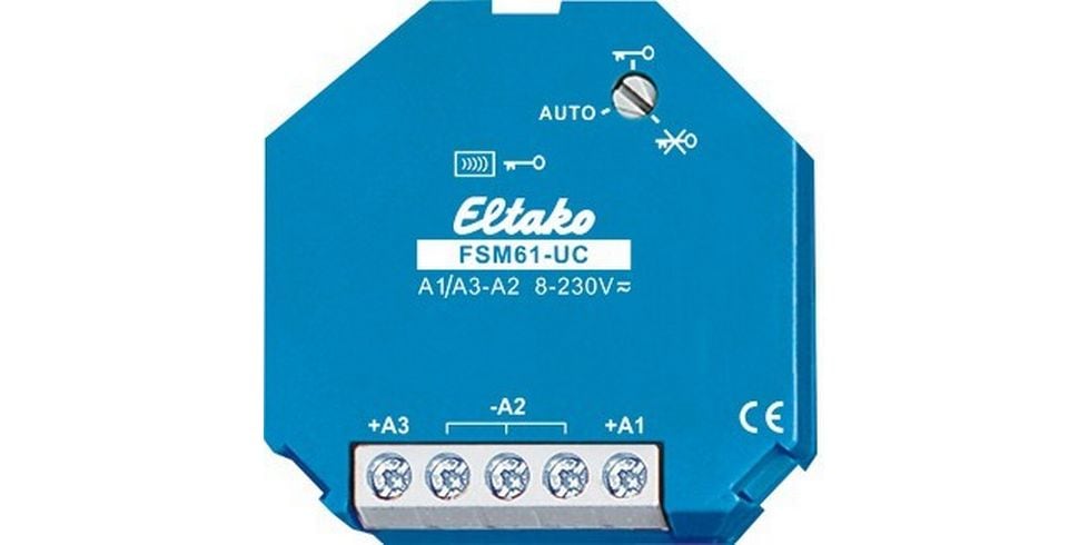 Eltako FSM61-UC Funk-2-fach-Sendemodul Unterputz Blau
