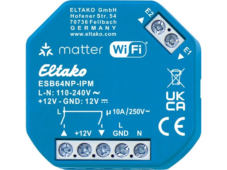 Eltako ESB64NP-IPM IP Matter Wi-Fi Einbaumontage