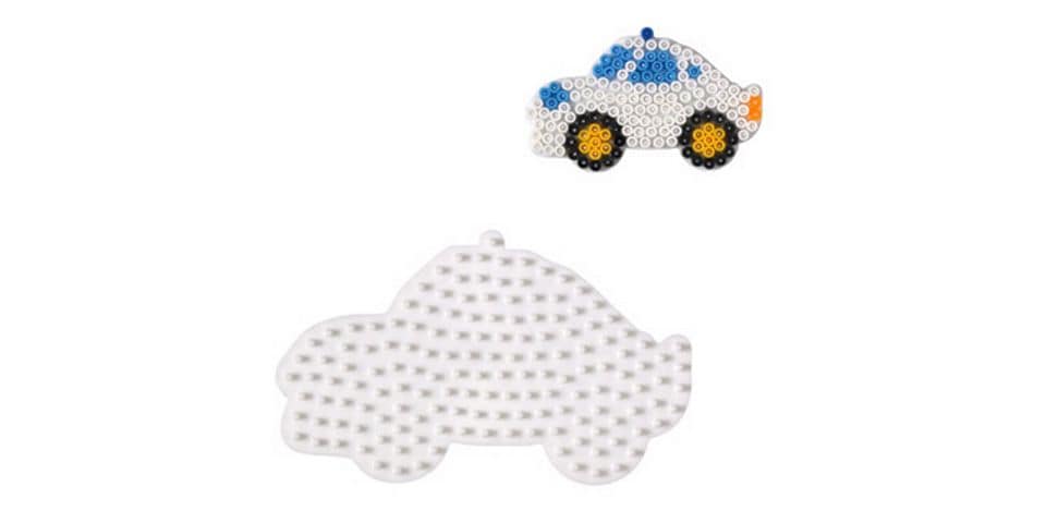 [2135212] Hama Bügelperlen Platten Midi-Auto Weiss
