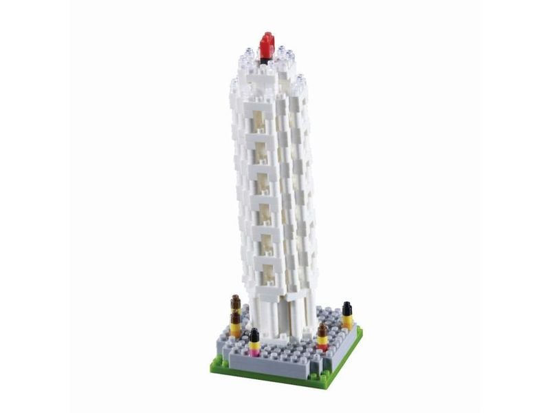 BRIXIES Bausteinmodell Schiefer Turm von Pisa aus 494 Bausteinen