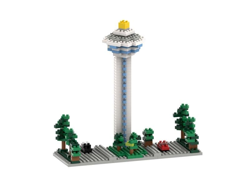 BRIXIES Bausteinmodell Changi Flughafenturm aus 240 Bausteinen