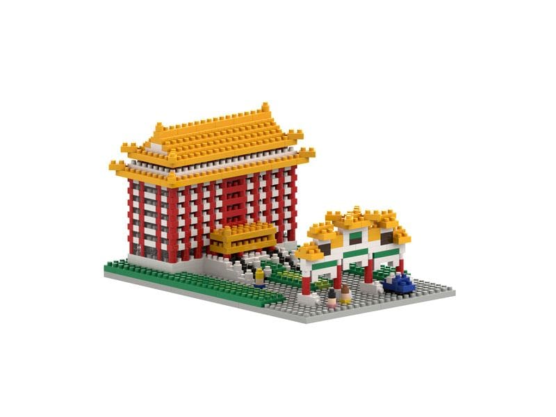 BRIXIES Bausteinmodell Grand Hotel Taipei aus 890 Bausteinen