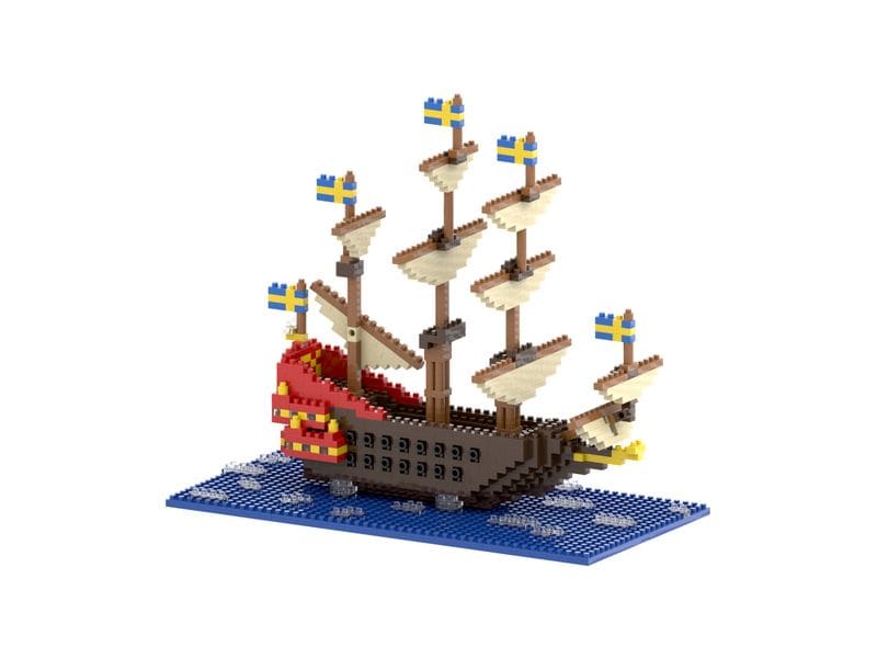 BRIXIES Bausteinmodell Vasa Schiff aus 650 Bausteinen