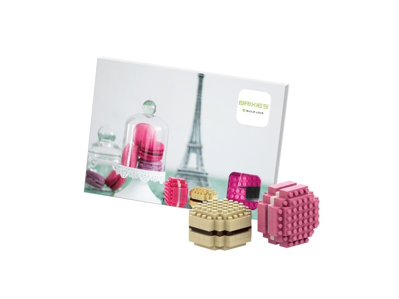 BRIXIES Bausteinmodell Macarons aus 63 Bausteinen