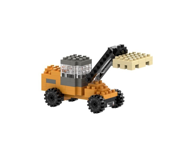 BRIXIES Bausteinmodell JCB Wheeled Loader aus 88 Bausteinen