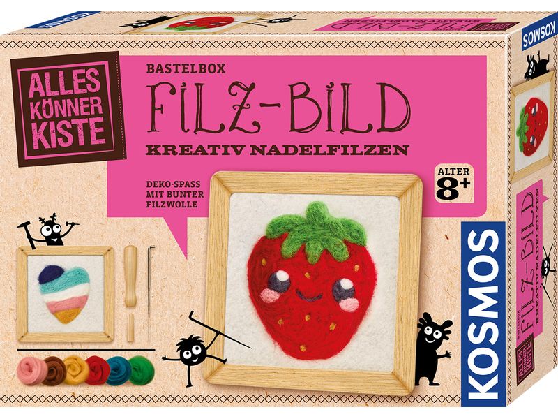 [2146200] Kosmos Bastelset Filz-Bild 8 Farben Holz