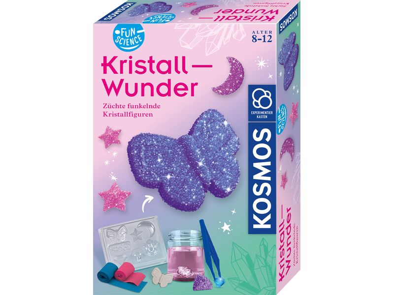 [2146212] Kosmos Experimentierkasten Fun Science Kristall-Wunder Mehrfarbig