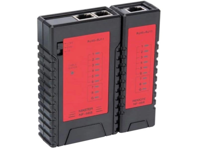 [2146338] Velleman VTLAN6 für RJ45, RJ12, RJ11, RJ10, Schwarz