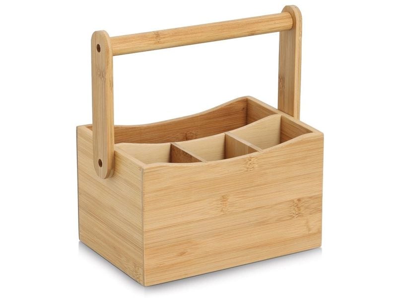 Zeller Present Besteck Serviettenhalter Braun