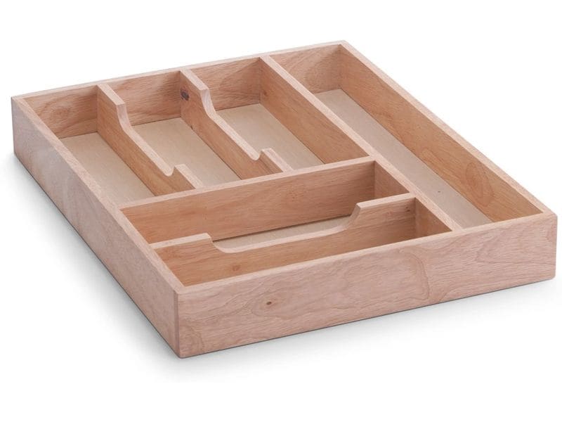 [2150219] Zeller Present Besteckkasten Gummibaum Braun