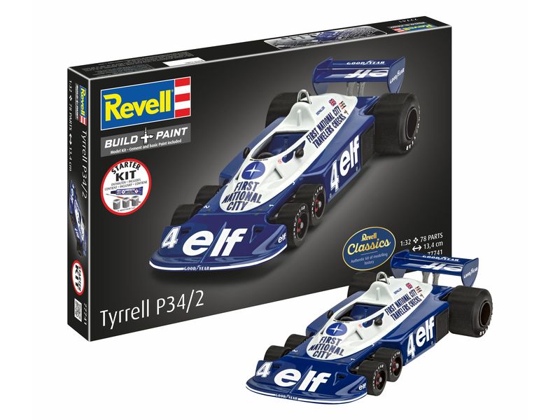 Revell Starter Kit Tyrrell P34/2 6-Wheeler 1:32