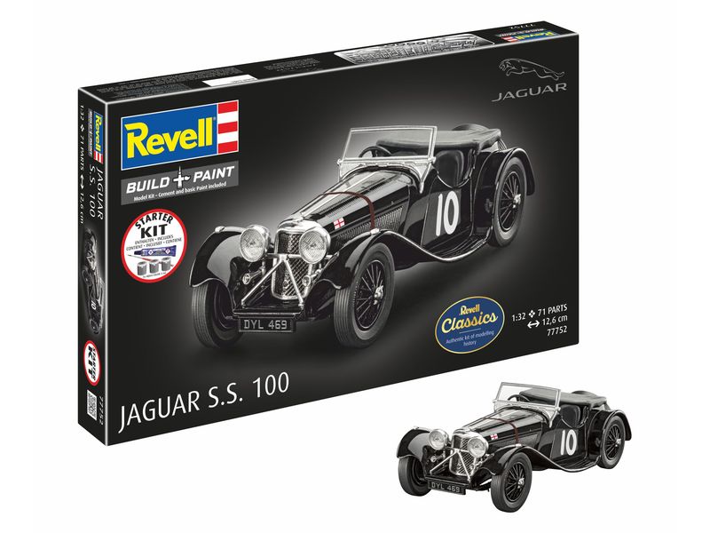 Revell Starter Kit Jaguar SS 100 1:32