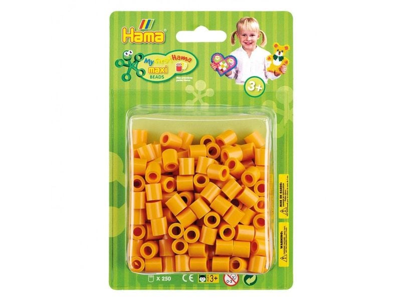 [2135235] Hama Bügelperlen Maxi Teddybär-Braun, 250 Stück