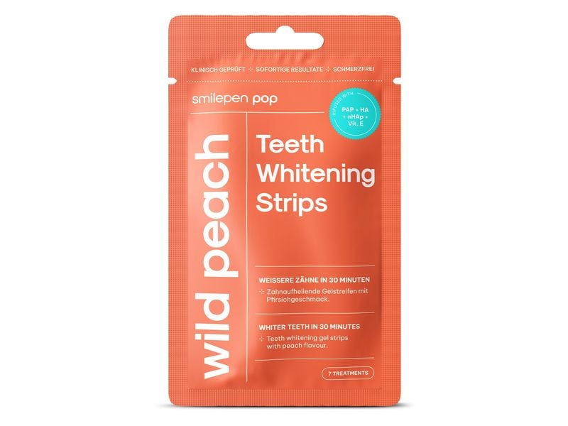 Smilepen Bleaching Pop Wild Peach Teeth Whitening Strips