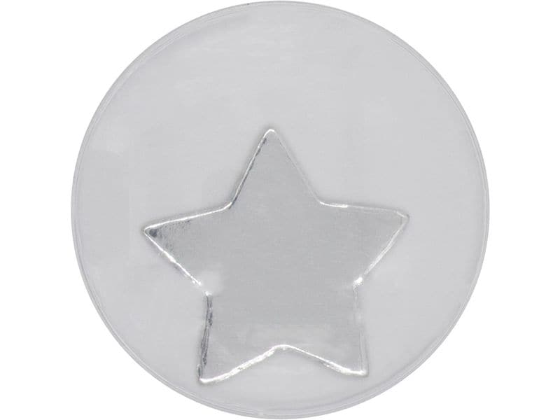 [2146573] Glorex Wackelaugen Stern silber 35 mm