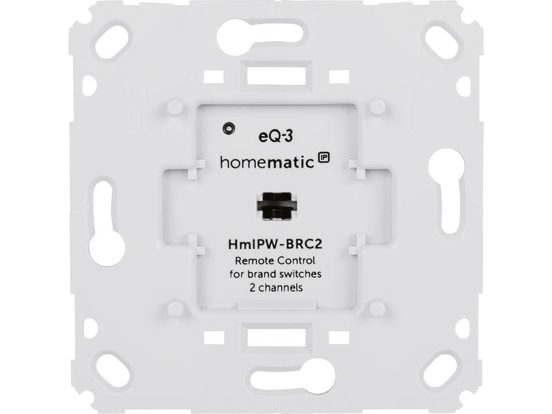 Homematic IP Wired Smart Home Wired Wandtaster für Markenschalter 2-fach