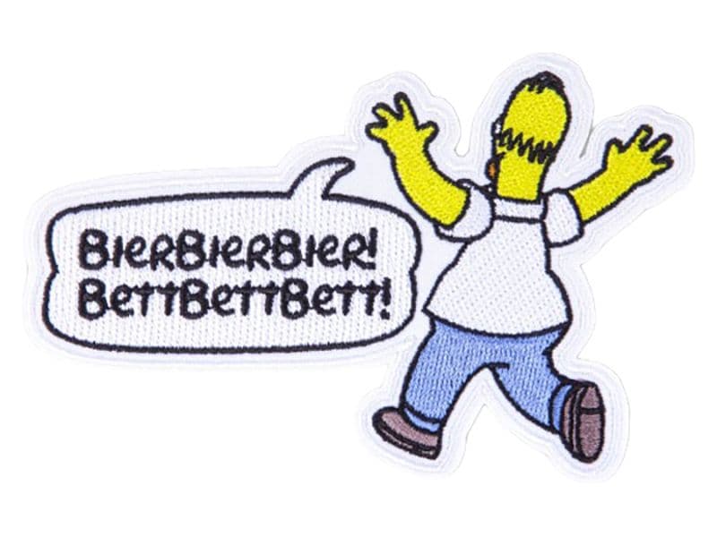 Swissmeme Aufnäher BeerBeerBeer! BedBedBed!