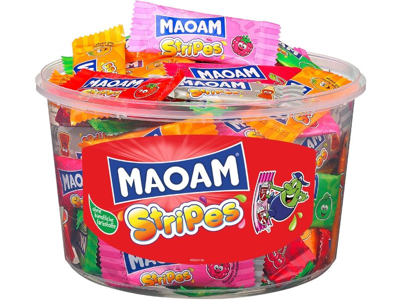 Maoam Maoam Mini Stripes Dose 100 Stk. 700 g