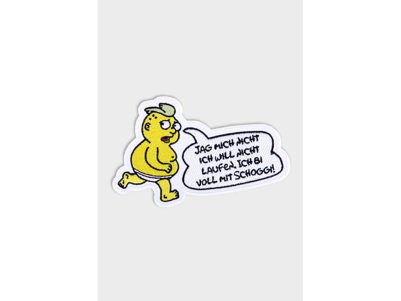 [2152297] Swissmeme Patch Comic Schoggi Meme Aufbügler, 10.5 x 6.5 cm