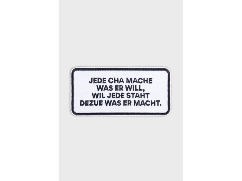 Swissmeme Jede cha mache was er will Aufnäher