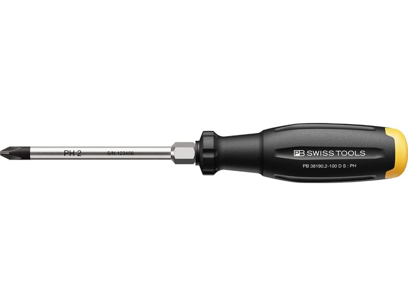 PB Swiss Tools PH-Kreuzschraubenzieher SwissGrip Evo PB 38190.2-100 D S