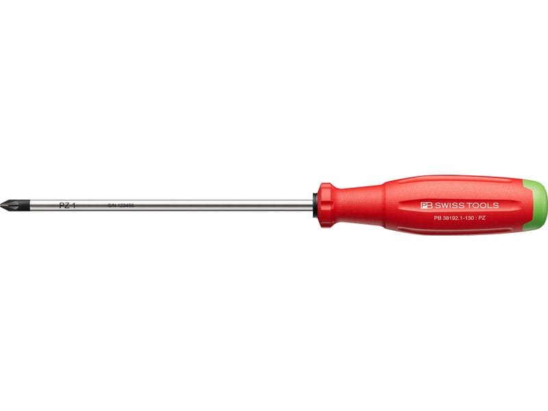 PB Swiss Tools SwissGrip Evo PZ-Kreuzschraubenzieher PB 38192.1-130 Rot