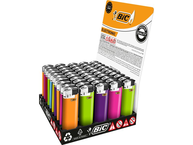 BIC Elektronisches Feuerzeug J38 Assortiert