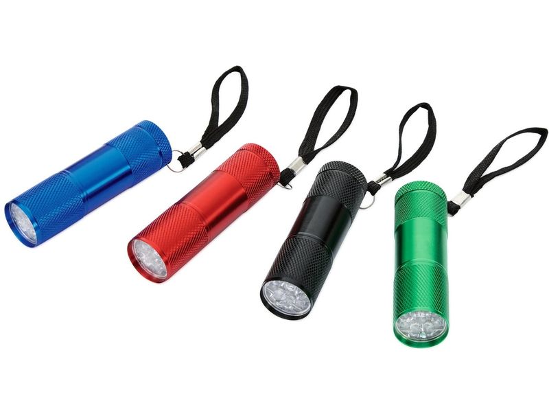 [2129137] EASYmaxx Mini-Taschenlampe 4.5 V 4er-Set blau/schwarz/rot/grün