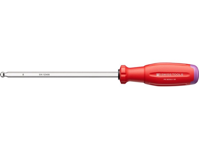 PB Swiss Tools Kugelkopf-Schraubenzieher PB 38206.8-180 Innensechskant