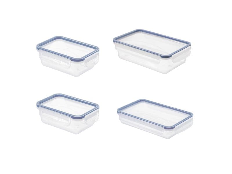 Rotho Set Frischhaltedosen 4 tlg. CLIC & LOCK 3.5 l, Transparent