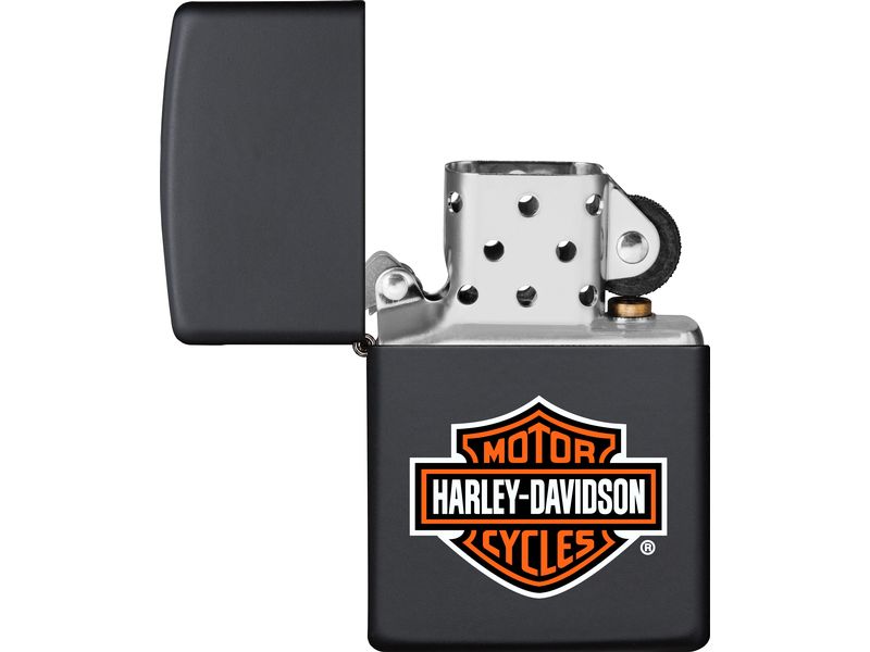 ZIPPO Harley Davidson Bar & Shield Schwarz
