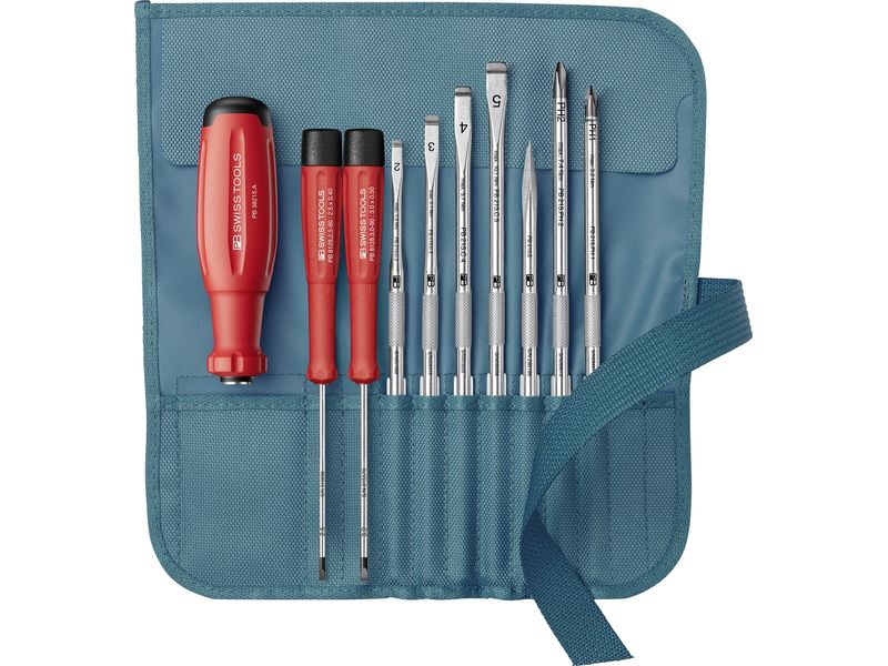 [2057859] PB Swiss Tools SwissGrip Evo Wechselklingen-Set PB 38218.PE Petrol