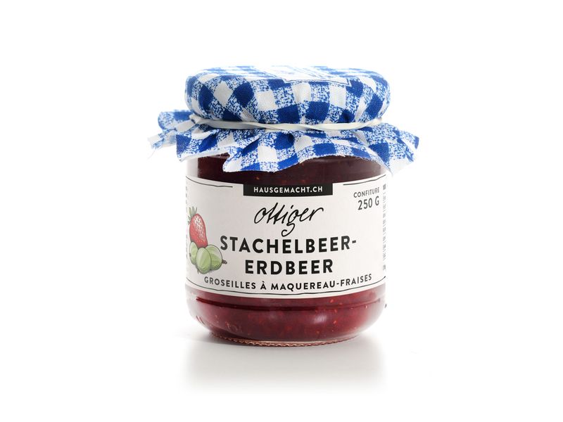 Ottiger Stachelbeer-Erdbeer Konfitüre 250 g