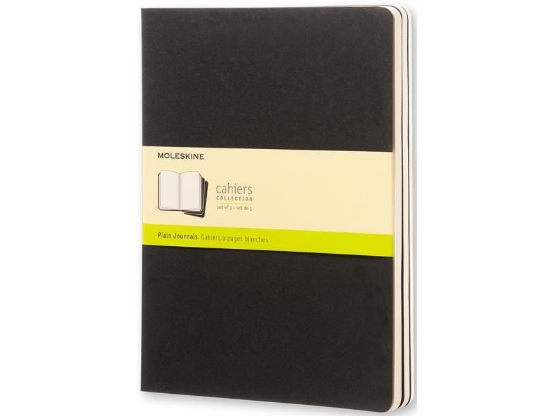 [1079179] Moleskine Notizbuch XL Blanko, 120 Seiten, 3er Set