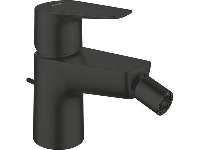 GROHE Start Edge 2020 Mattschwarz mit Zugstangen-Ablaufgarnitur