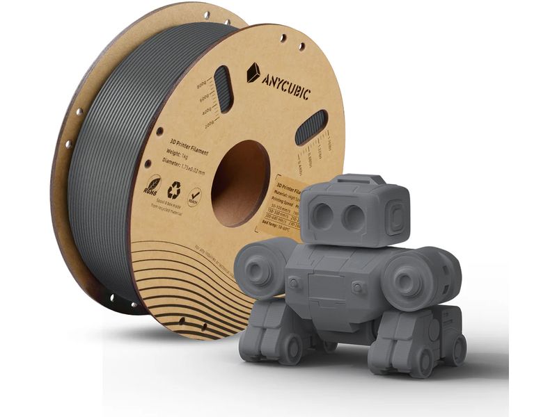 Anycubic Filament Anycubic PLA High Speed Grau/Grey 1.75 mm 1.125 kg