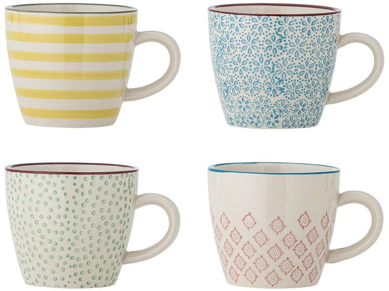 Bloomingville Kaffeetasse Patrizia, Steingut, 220 ml, assortiert, 1 Stk.