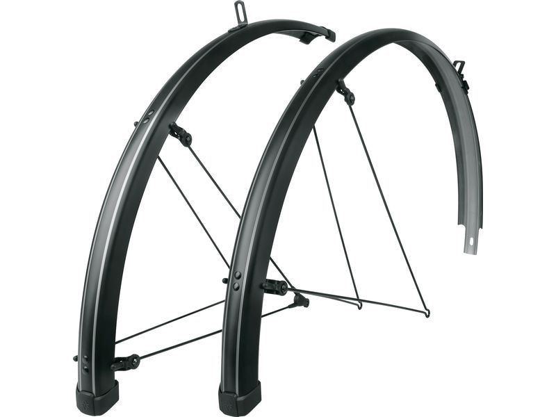 SKS Bluemels Stripes Kunststoff 28" Schwarz/Schwarz Matt