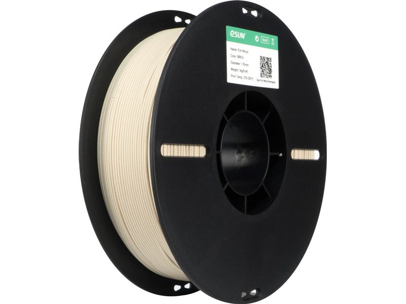 eSun Filament PLA Wood, Birke 1.75 mm 1 kg