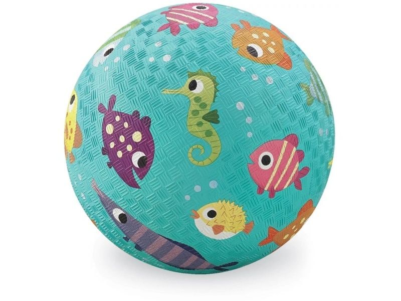 Crocodile Creek Spielplatzball Gummi, Fisch, 18 cm