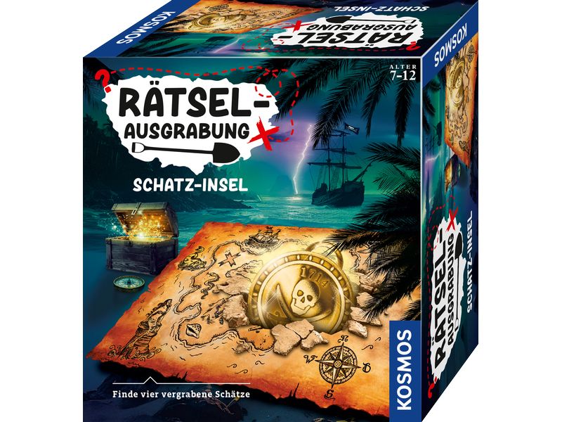 Kosmos Experimentierkasten Rätselausgrabung Schatzinsel 10 Ex.