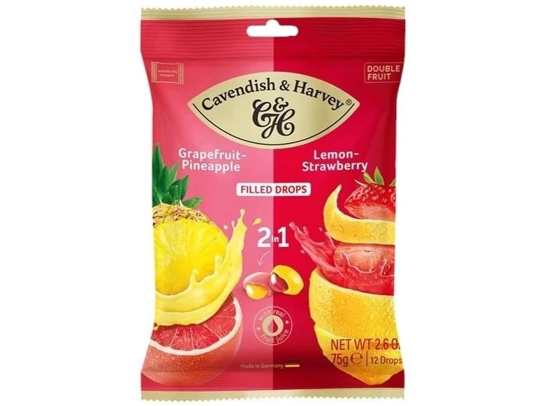 Cavendish & Harvey 2in1 Grapefruit-Pineapple & Lemon-Stawberry 75 g